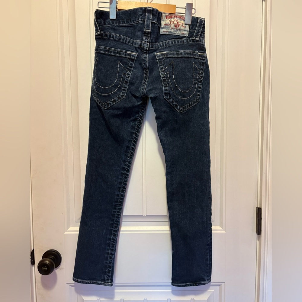 True Religion Dark Blue Skinny Jeans - 28” - Picture 2 of 5